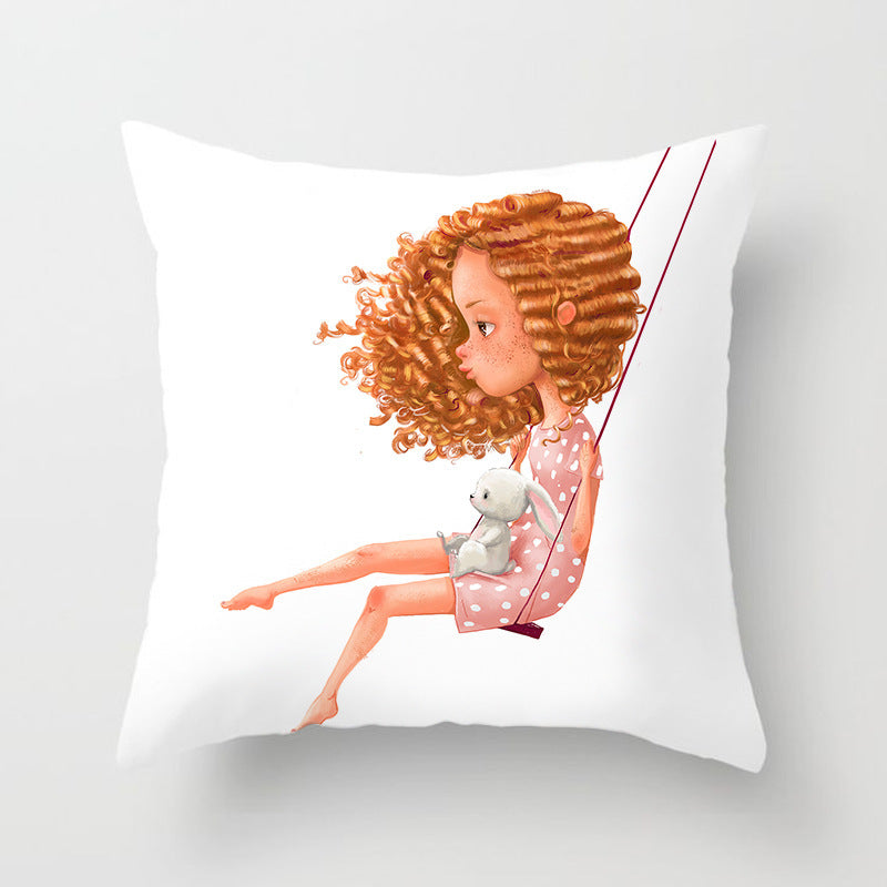 Dwelliy Cute Cartoon Series Pillowcase