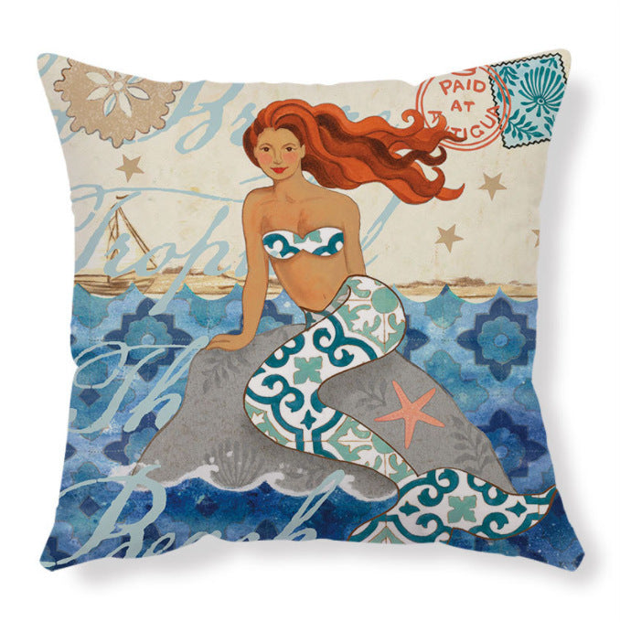 Dwelliy Coastal Print Throw Pillow Covers