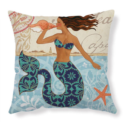 Dwelliy Coastal Print Throw Pillow Covers