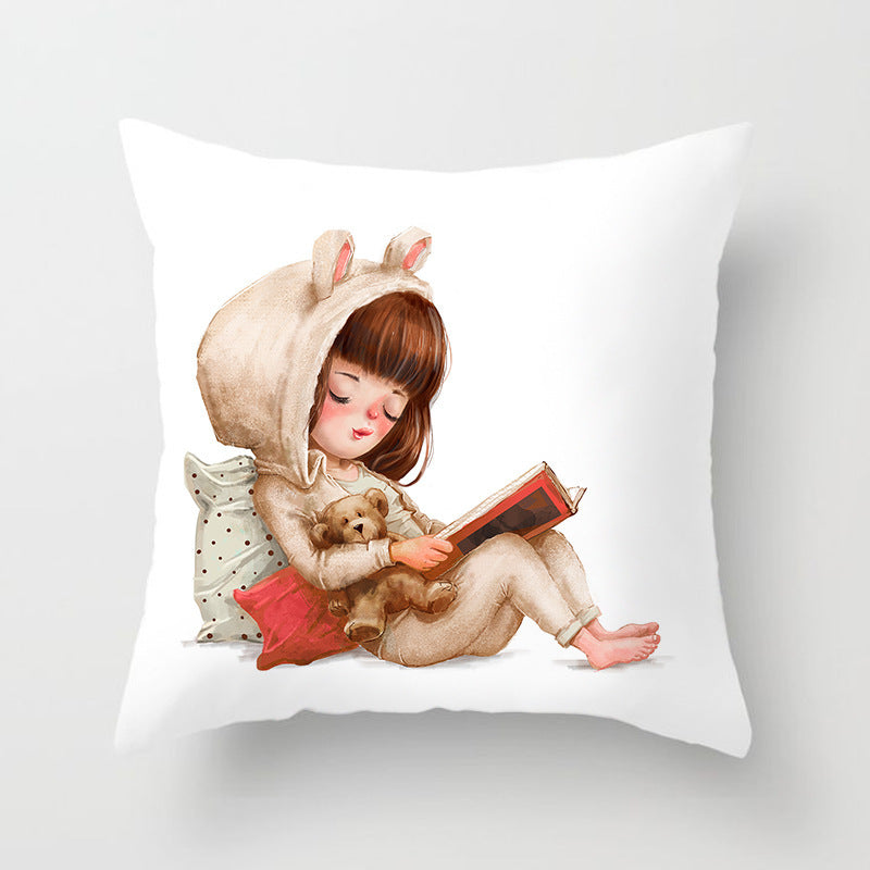 Dwelliy Cute Cartoon Series Pillowcase