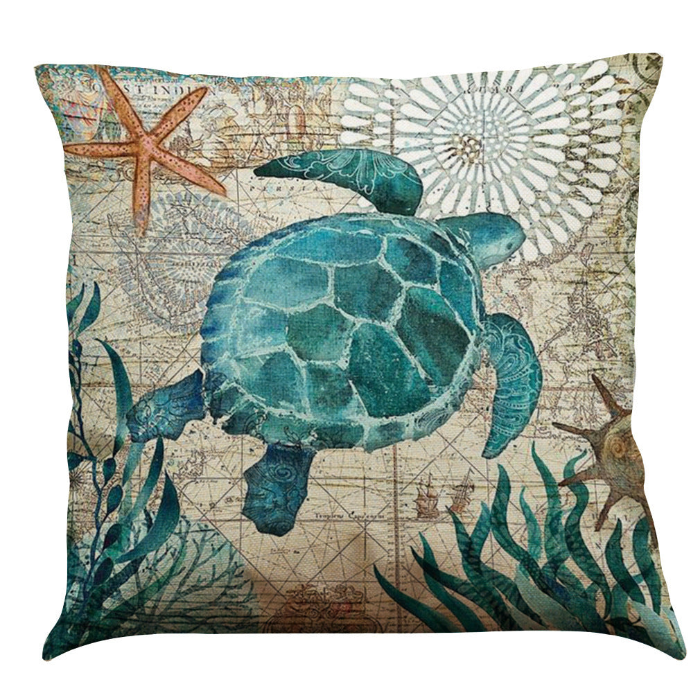 Dwelliy Coastal Print Throw Pillow Covers