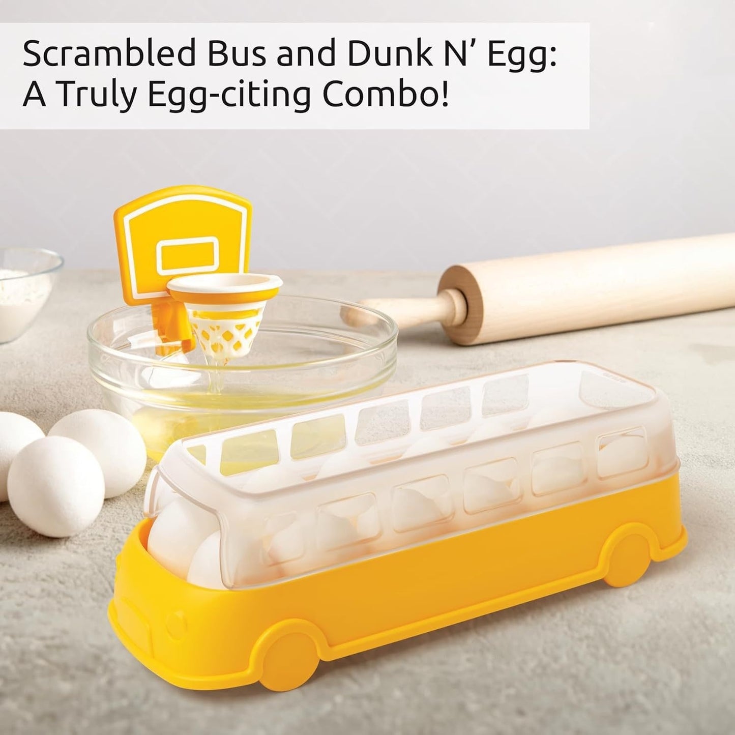 Dwelliy Basketball Hoop- Egg Yellow Separator