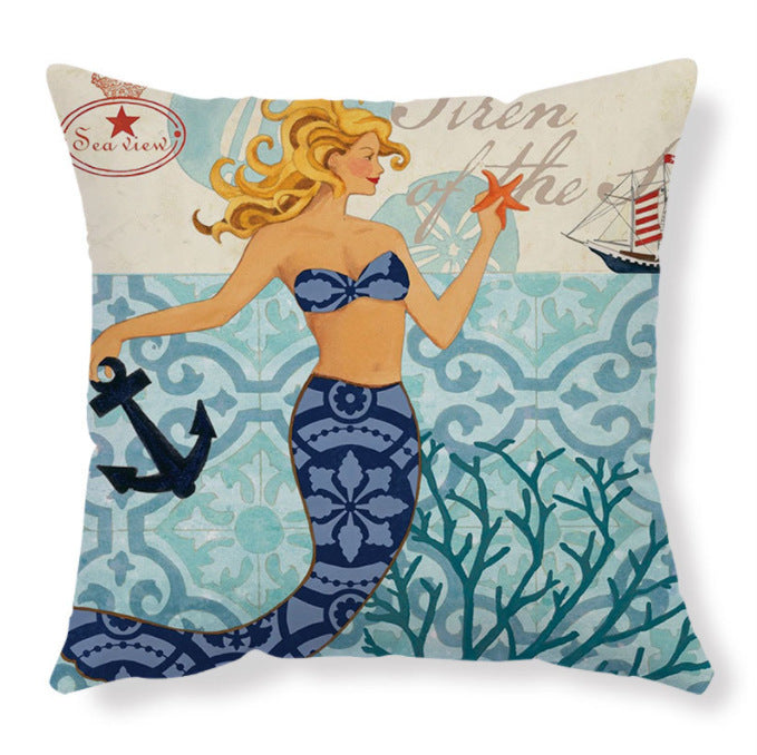 Dwelliy Coastal Print Throw Pillow Covers