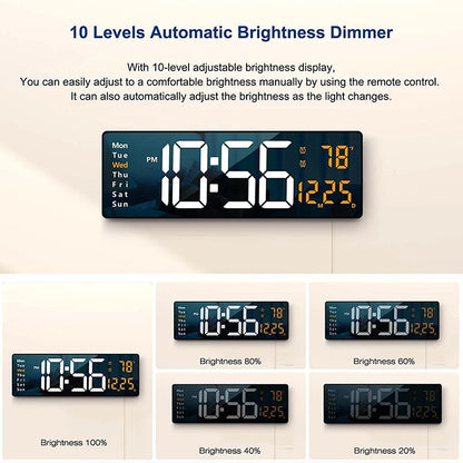 Dwelliy Wall-mounted Digital Clock