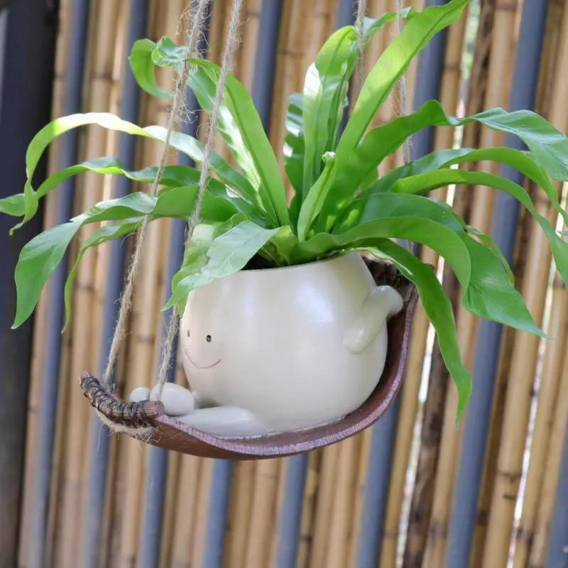 Flower Pot Swing Face-Garden Accessories