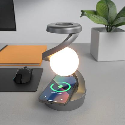 Dwelliy Levitating Ball Lamp with Wireless Phone Charger