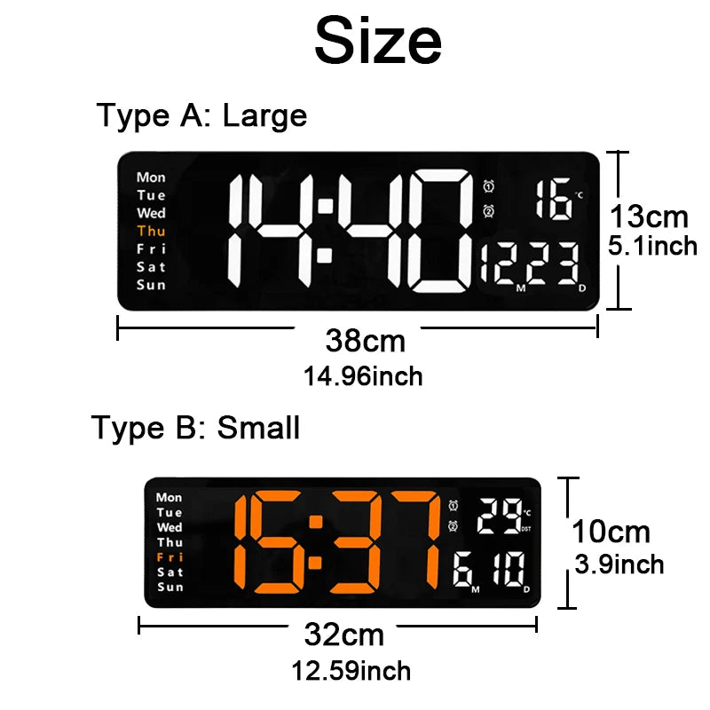 Dwelliy Wall-mounted Digital Clock