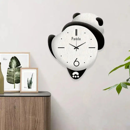 Dwelliy Panda Home Clock