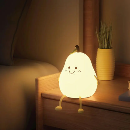 Dwelliy LED Pear Silicone Night Light