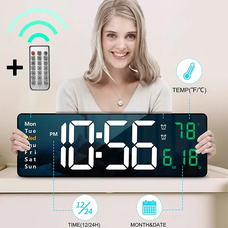 Dwelliy Wall-mounted Digital Clock