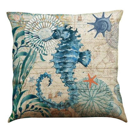 Dwelliy Coastal Print Throw Pillow Covers