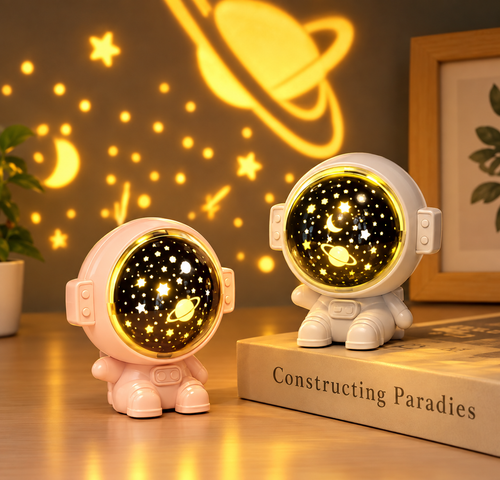 Astronaut galaxy star projector night light